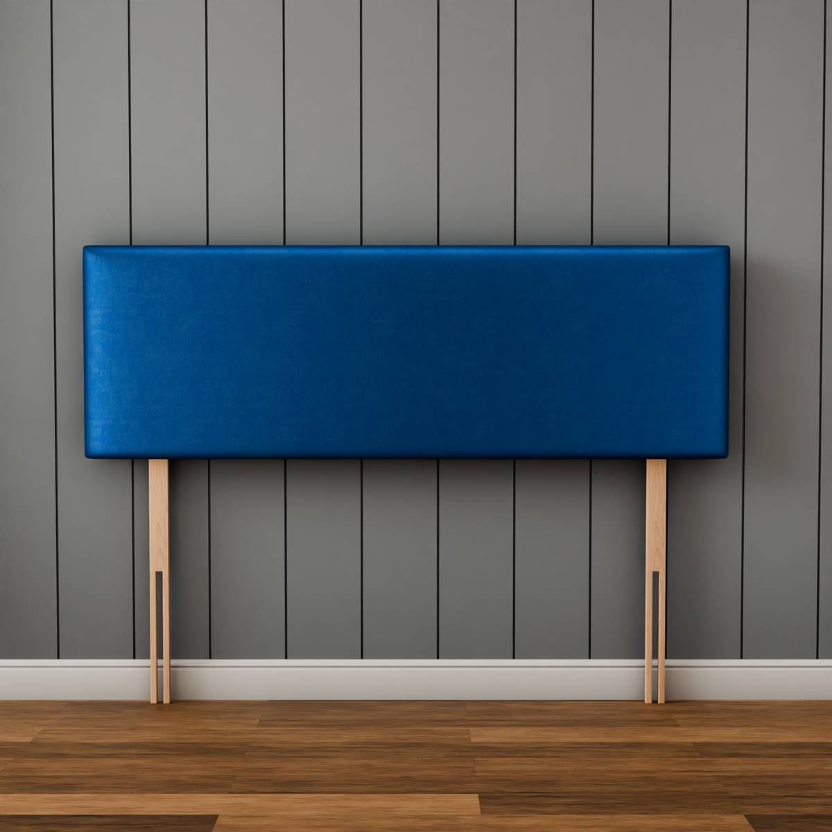 Maya Plain Headboard - Blue Coniston