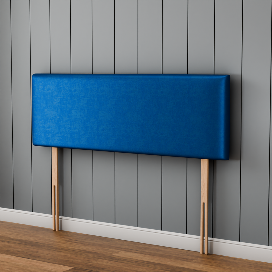 Maya Plain Headboard - Blue Coniston