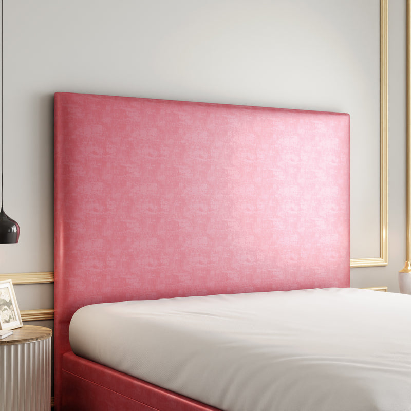 Maya Plain Ottoman Storage Divan Bed Set With Footboard - Pink Coniston