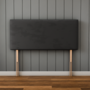 Maya Plain Headboard - Grey Plush
