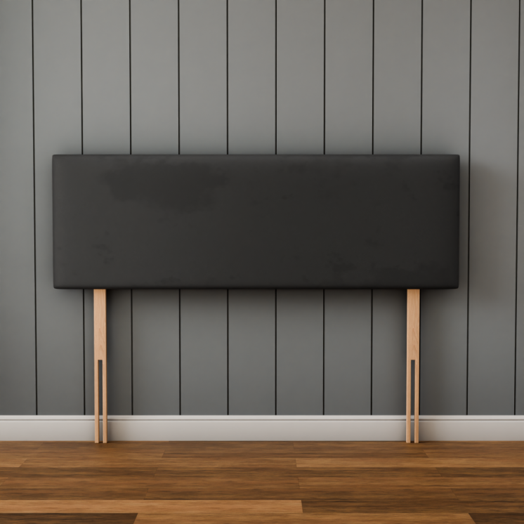 Maya Plain Headboard - Grey Plush