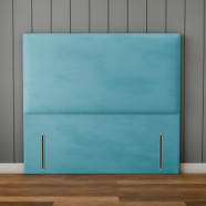 Maya Plain Headboard - Ice Blue Plush