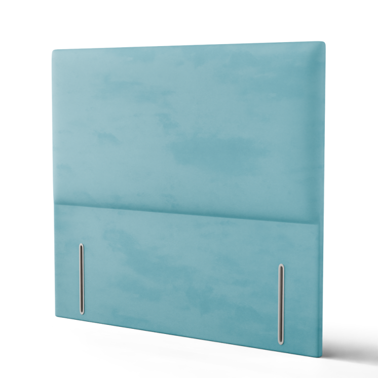 Maya Plain Headboard - Ice Blue Plush