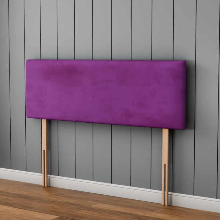 Maya Plain Headboard - Purple Plush