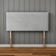 Maya Plain Headboard - Silver Plush