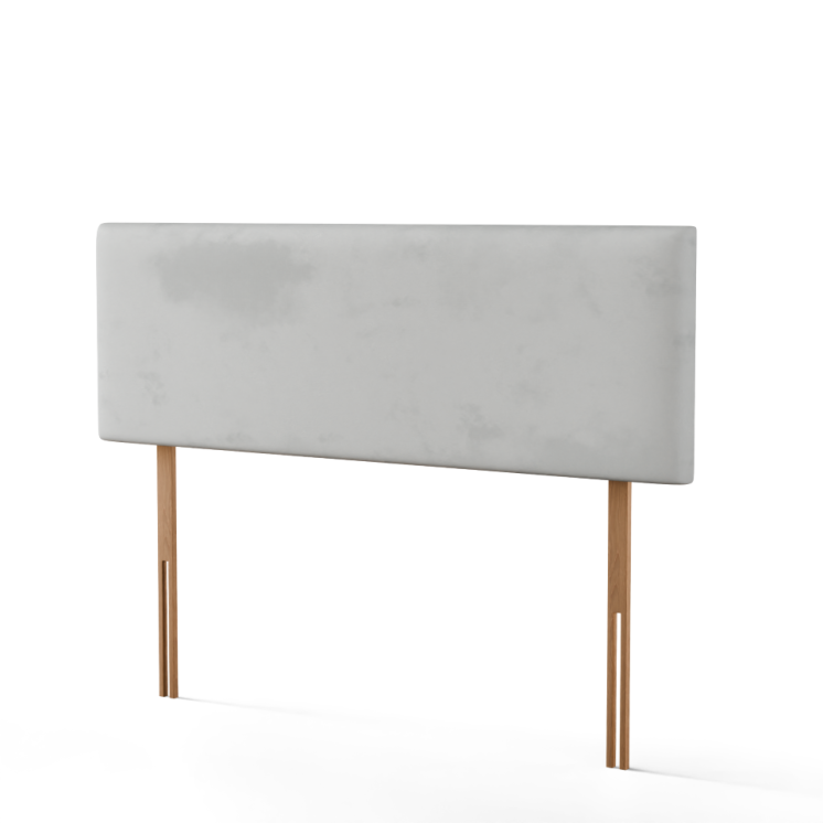 Maya Plain Headboard - Silver Plush