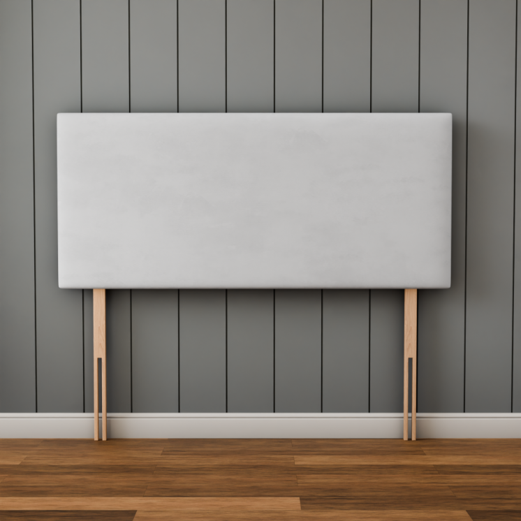 Maya Plain Headboard - White Plush