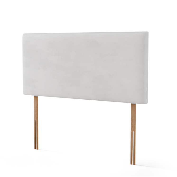 Maya Plain Headboard - White Plush