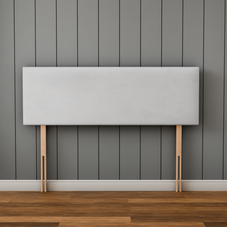 Maya Plain Headboard - White Plush