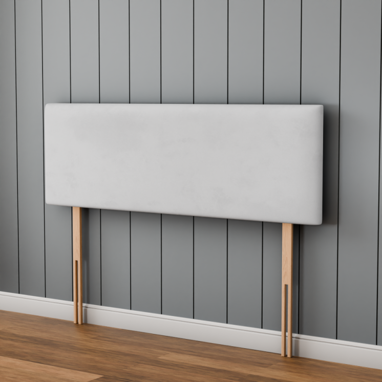 Maya Plain Headboard - White Plush