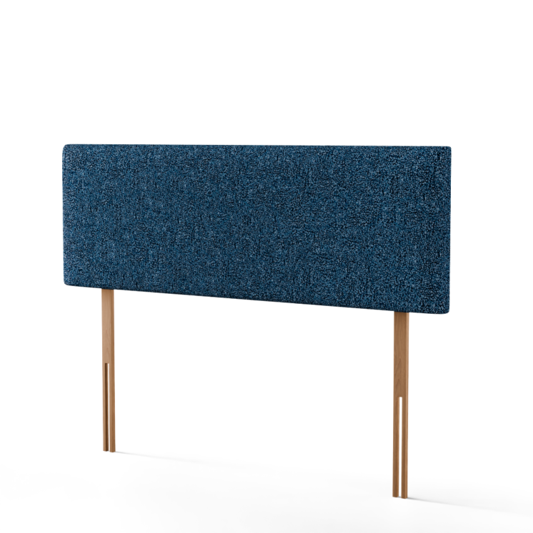 Maya Plain Headboard - Blue Teddy