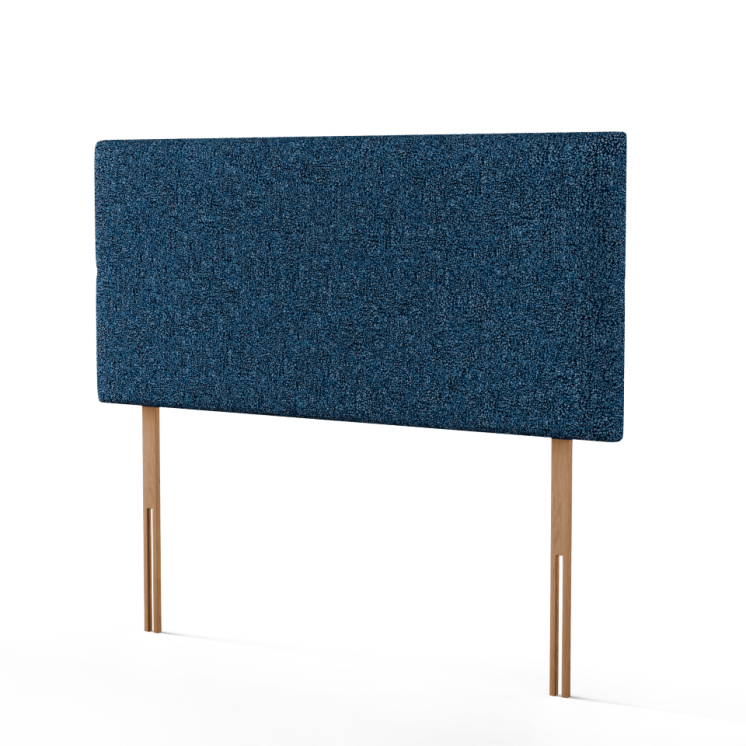 Maya Plain Headboard - Blue Teddy