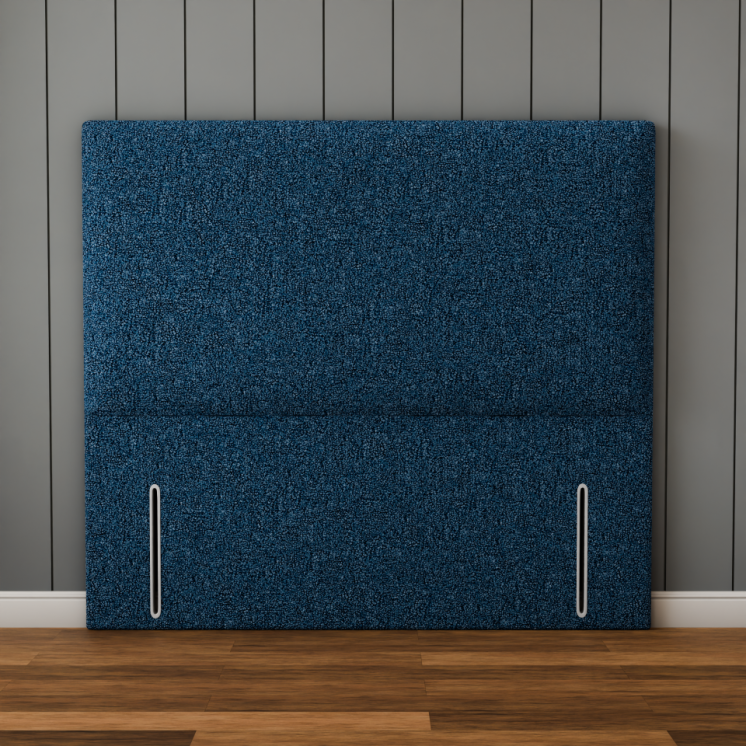 Maya Plain Headboard - Blue Teddy