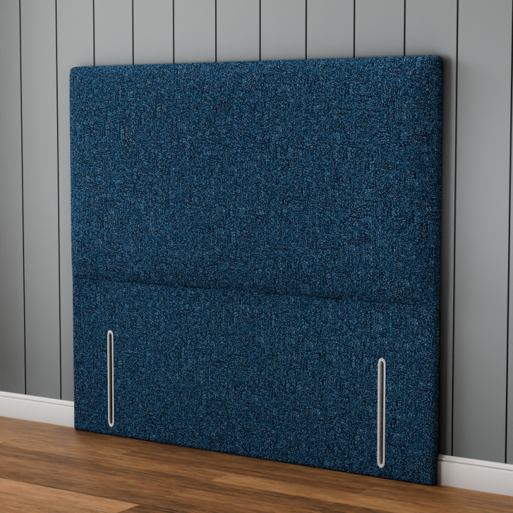 Maya Plain Headboard - Blue Teddy