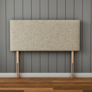 Maya Plain Headboard - Cream Teddy