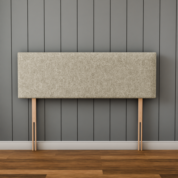 Maya Plain Headboard - Cream Teddy