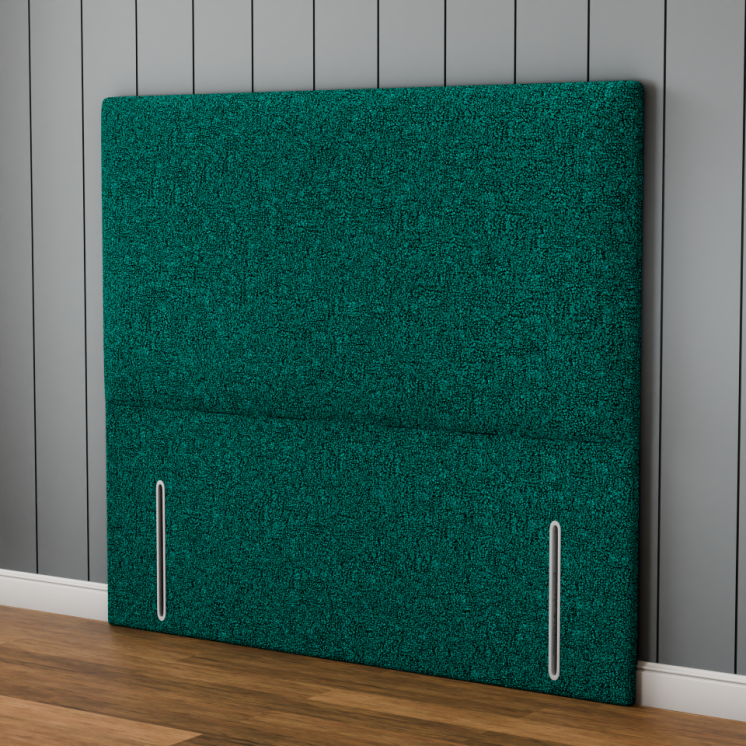 Maya Plain Headboard - Green Teddy