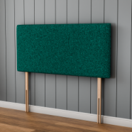 Maya Plain Headboard - Green Teddy