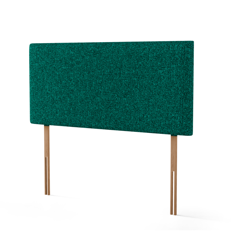 Maya Plain Headboard - Green Teddy