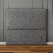 Maya Plain Headboard - Grey Teddy