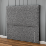 Maya Plain Headboard - Grey Teddy