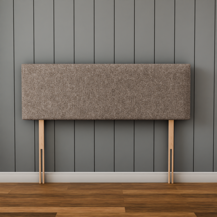 Maya Plain Headboard - Mink Teddy