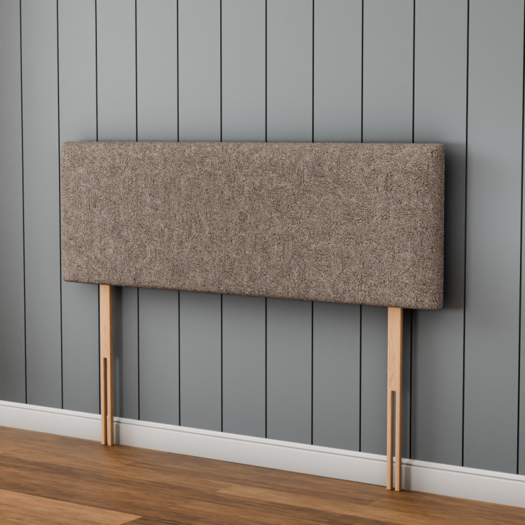Maya Plain Headboard - Mink Teddy
