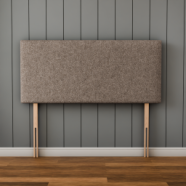 Maya Plain Headboard - Mink Teddy