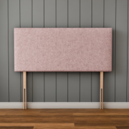 Maya Plain Headboard - Pink Teddy