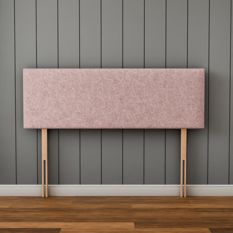 Maya Plain Headboard - Pink Teddy