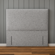 Maya Plain Headboard - Silver Teddy