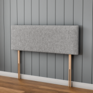 Maya Plain Headboard - Silver Teddy