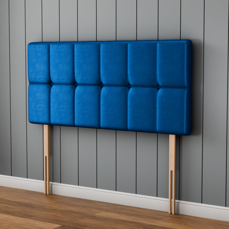 Ayra Cube Headboard - Blue Coniston