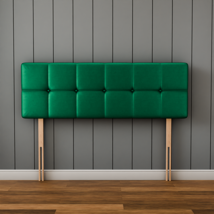 Ayra Cube Headboard - Emerald Coniston