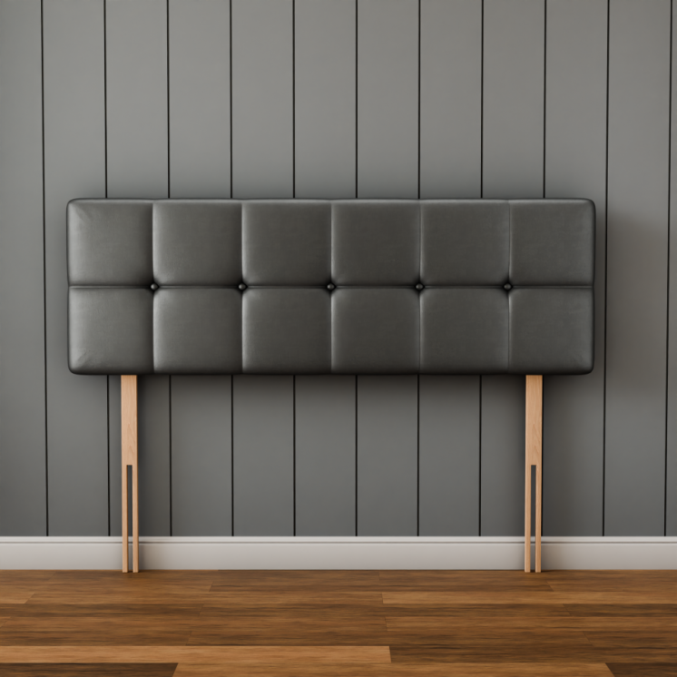 Ayra Cube Headboard - Grey Coniston