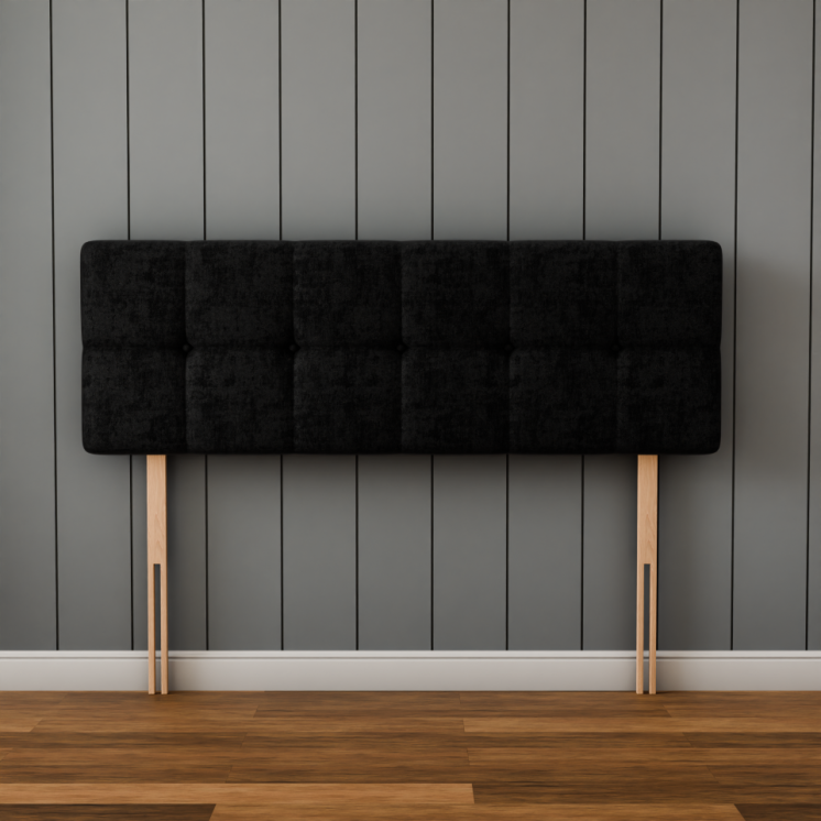 Ayra Cube Headboard - Black Naples