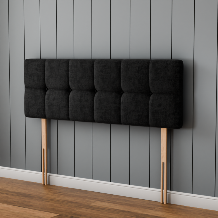 Ayra Cube Headboard - Black Naples