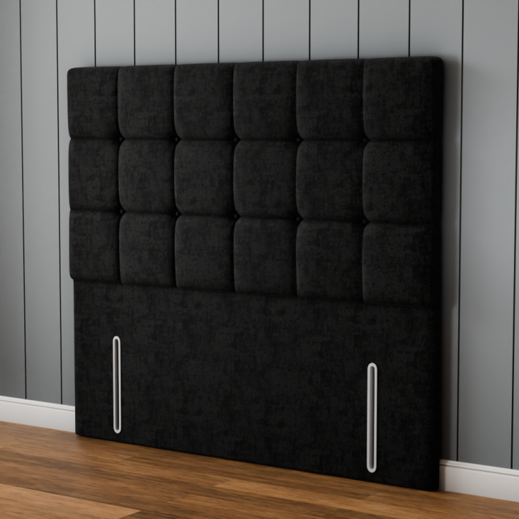Ayra Cube Headboard - Black Naples