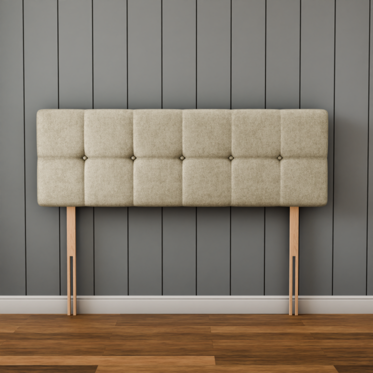 Ayra Cube Headboard - Cream Naples