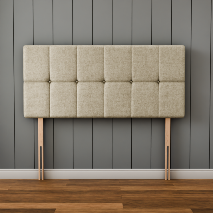Ayra Cube Headboard - Cream Naples