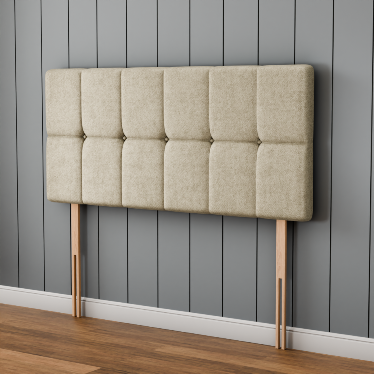 Ayra Cube Headboard - Cream Naples