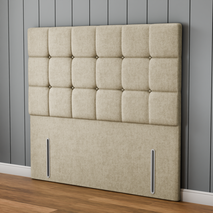 Ayra Cube Headboard - Cream Naples