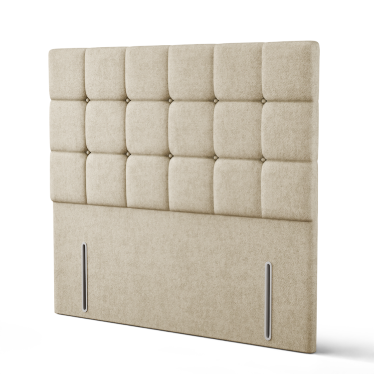 Ayra Cube Headboard - Cream Naples