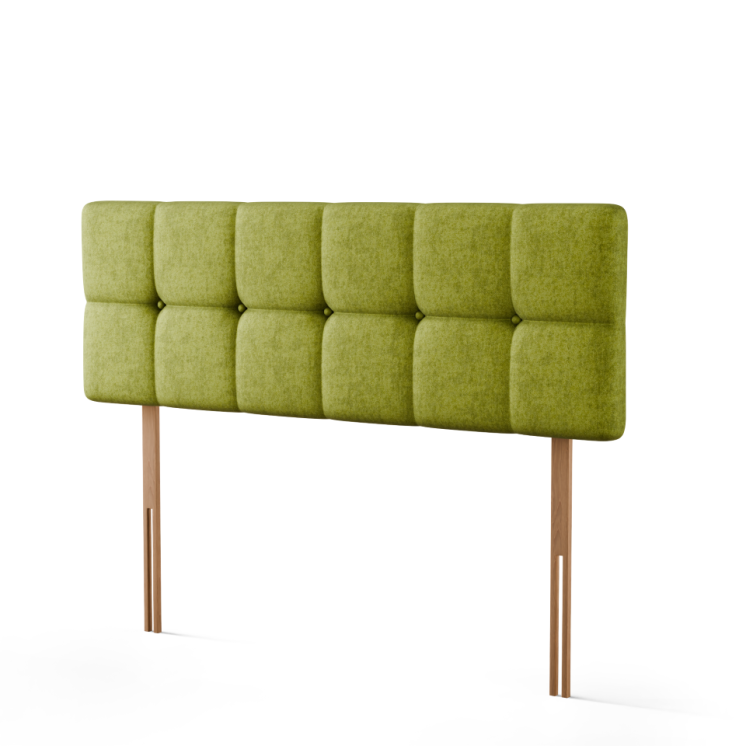 Ayra Cube Headboard - Olive Green Naples