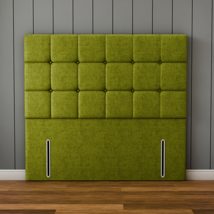 Ayra Cube Headboard - Olive Green Naples