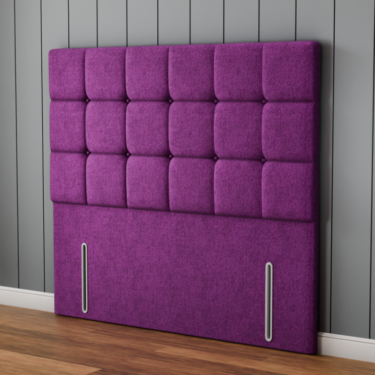 Ayra Cube Headboard - Purple Naples