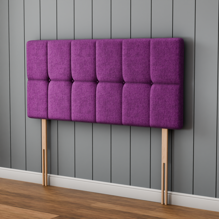 Ayra Cube Headboard - Purple Naples