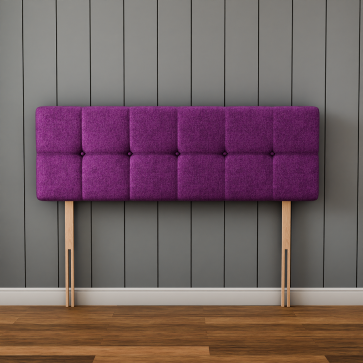 Ayra Cube Headboard - Purple Naples