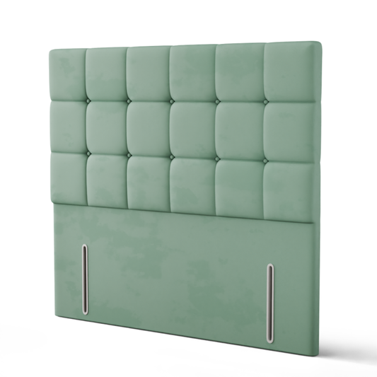Ayra Cube Headboard - Duck Egg Plush