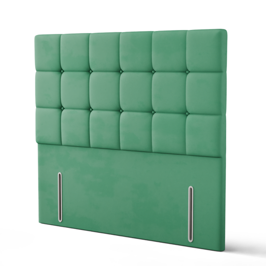 Ayra Cube Headboard - Emerald Plush